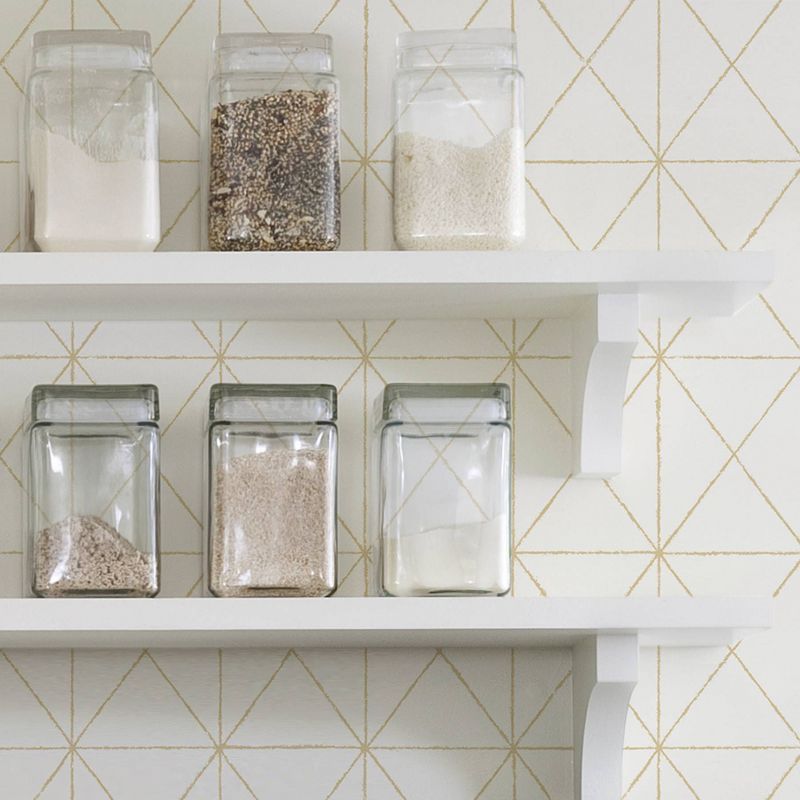 NuWallpaper Get In Line Peel & Stick Wallpaper