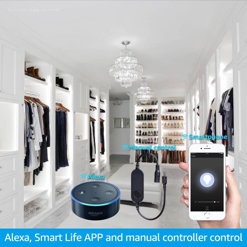 Smart Light Bulbs, Alexa Light Bulb, Smart Bulbs that Work with Alexa & Google Assistant, WiFi Light Bulbs A19 Daylight (5000K) No Hub Required, 800LM 60W Equivalent High CRI>90, 2 Pack