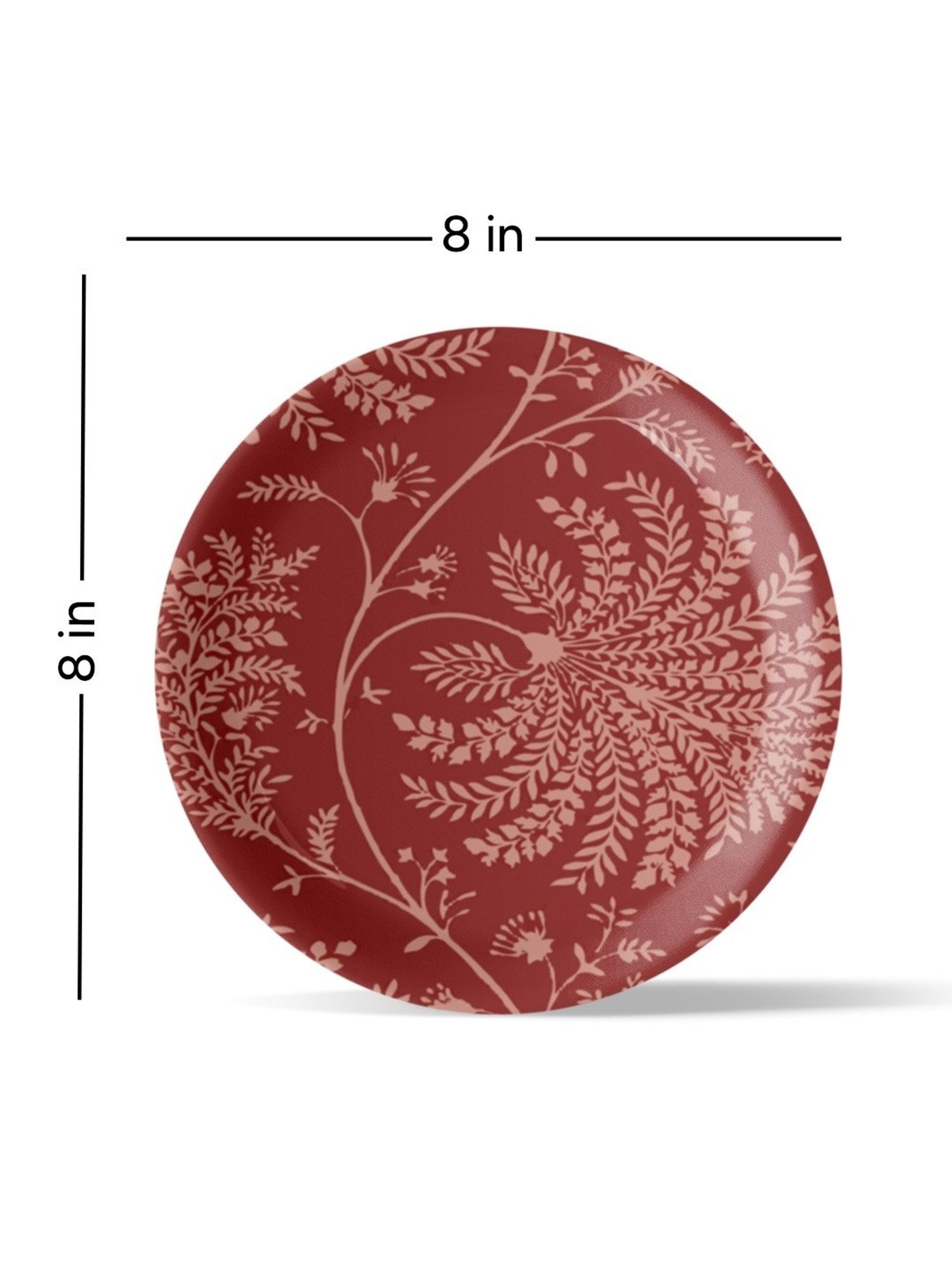 Nestroots Bohemian Floral Multicolor Porcelain Wall Plate