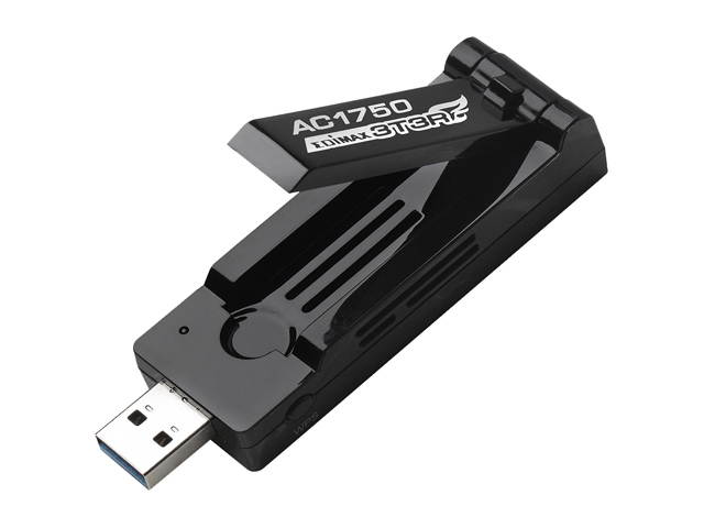 EDIMAX EW-7833UAC AC1750 Dual-Band Wi-Fi USB 3.0 Adapter with 180-degree Adjustable Antenna