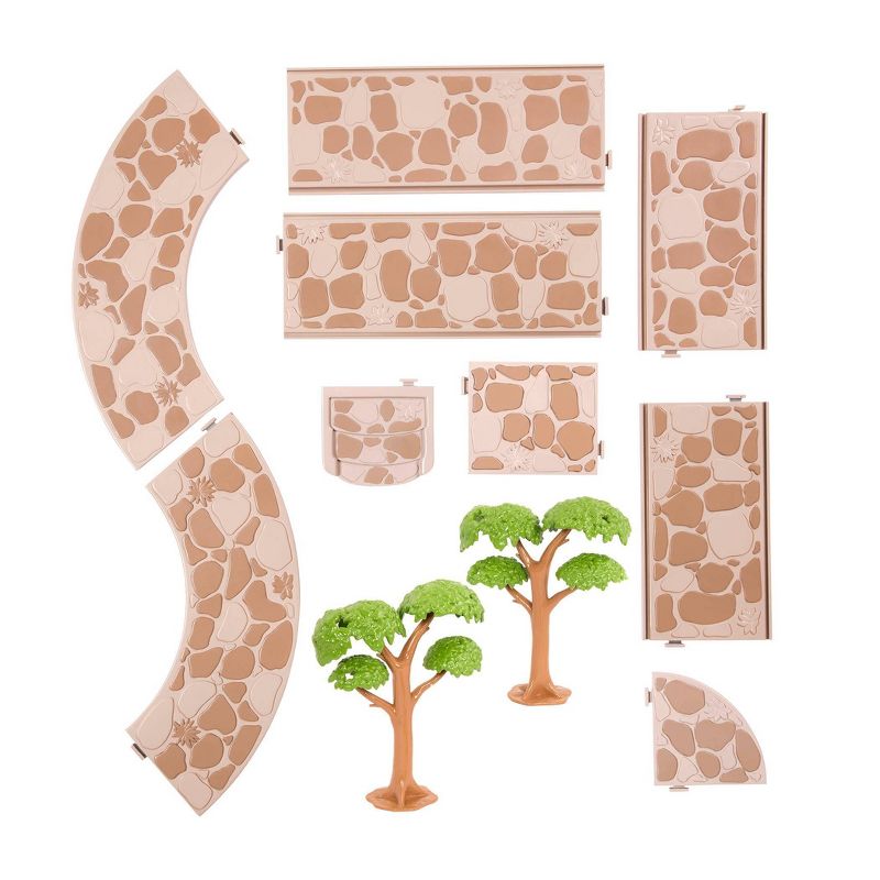 Li'l Woodzeez Toy Sidewalk Connector Set - Woodland Walkways