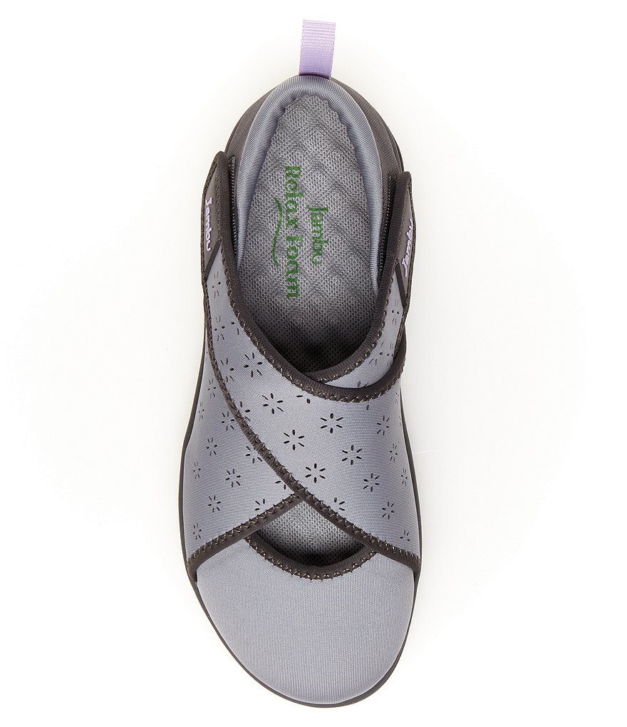 Jambu Millie Eco Vegan Cross Band Strap Slip-On Wedge Sneakers