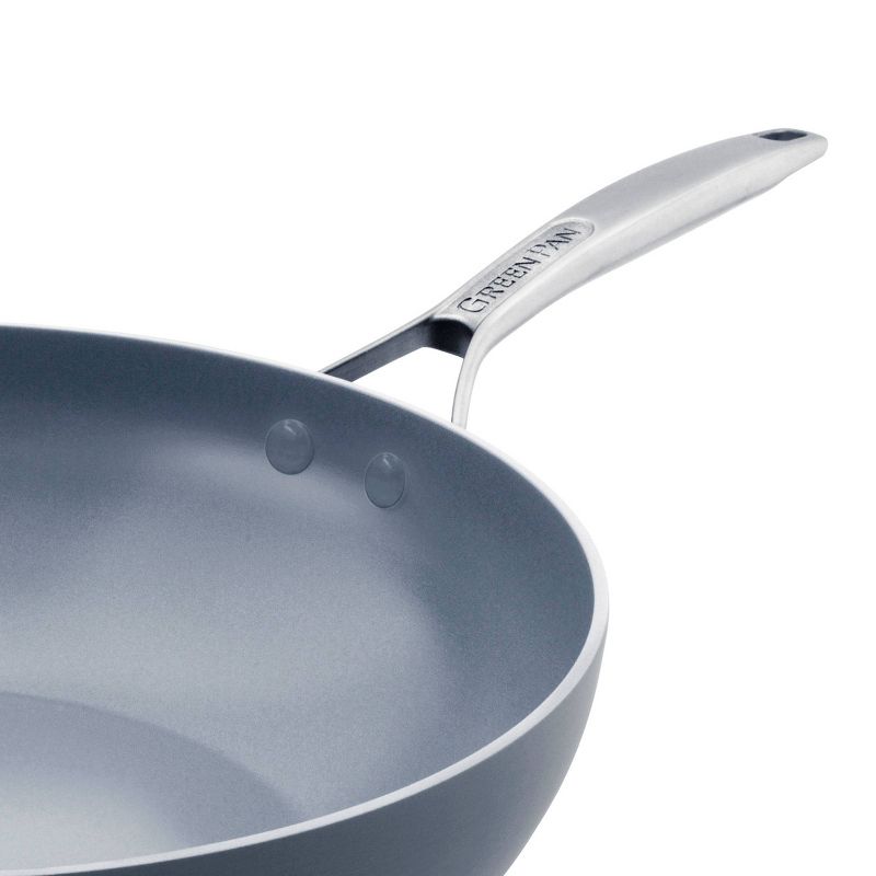 GreenPan Paris 12.5" Aluminum Wok with Helper Handle
