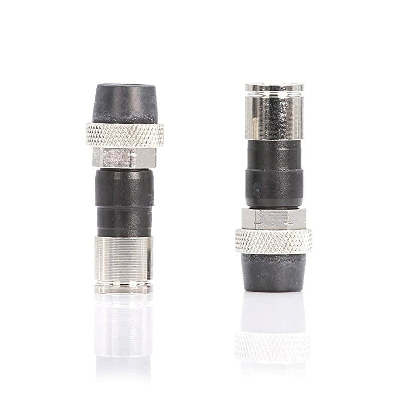 Cable Compression Fitting Connector for RG6 Coax Cable with Weather Seal O Ring Weather Boot and Water Tight Grip 100 Pack