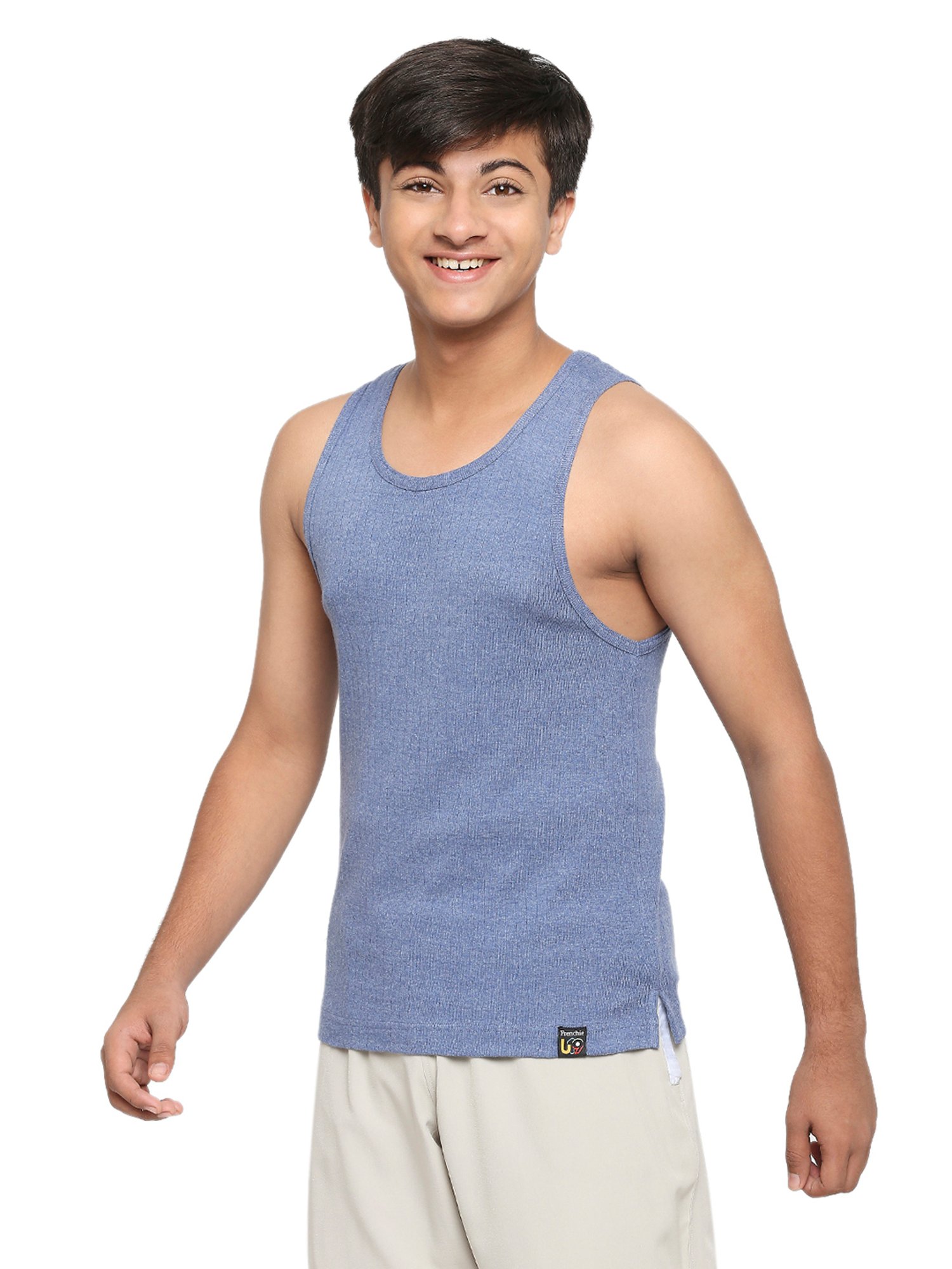 Frenchie Kids Blue Solid Vest