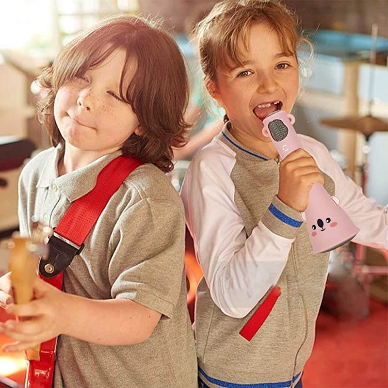 Karaoke Microphone for KidsWireless Microphones Kids Karaoke Machine with Speaker Wireless Echo Voice Recording