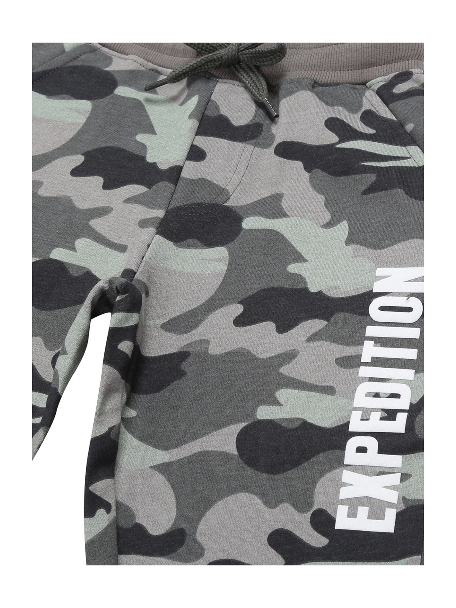 Plum Tree Boys Multicolor Camouflage Trackpants