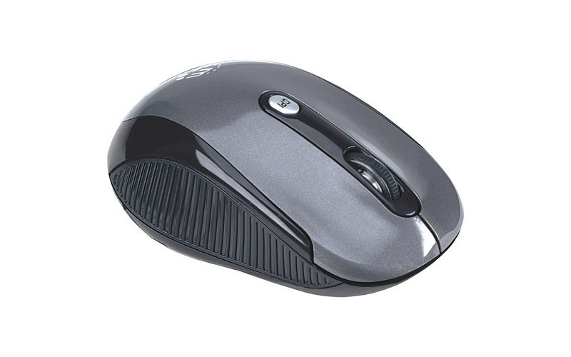 Manhattan Wireless Optical USB Mouse, 2000 dpi, Black/Silver