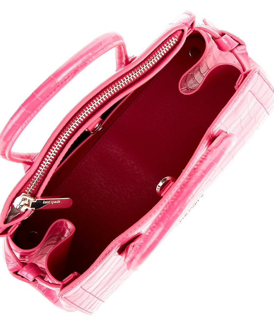 kate spade new york Knott Croc Embossed Medium Satchel Bag