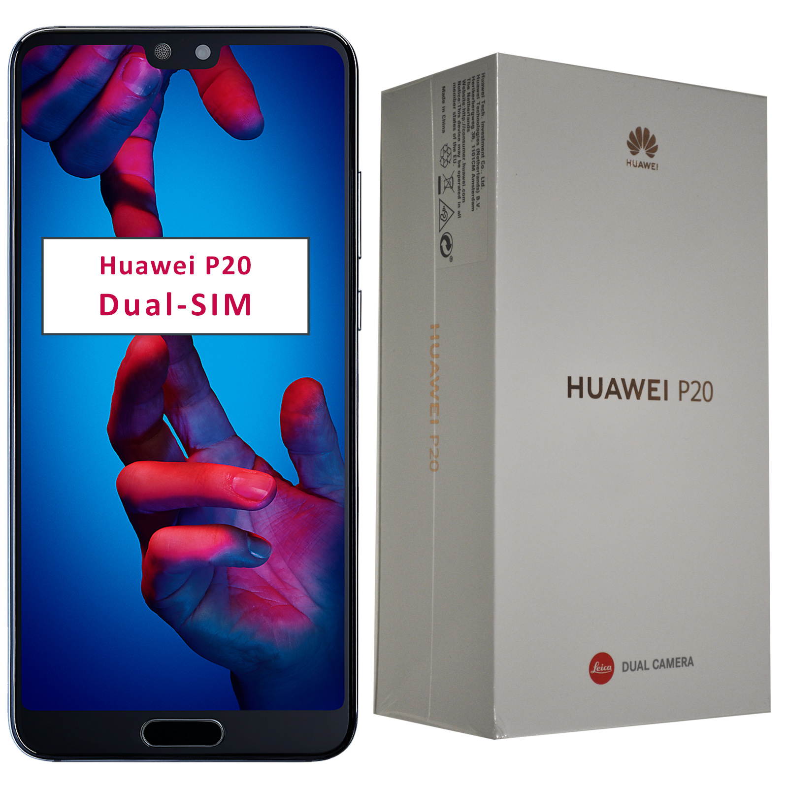 Huawei P20 128GB Dual-SIM (No CDMA, GSM only) Factory Unlocked 4G/LTE Smartphone (Midnight Blue)