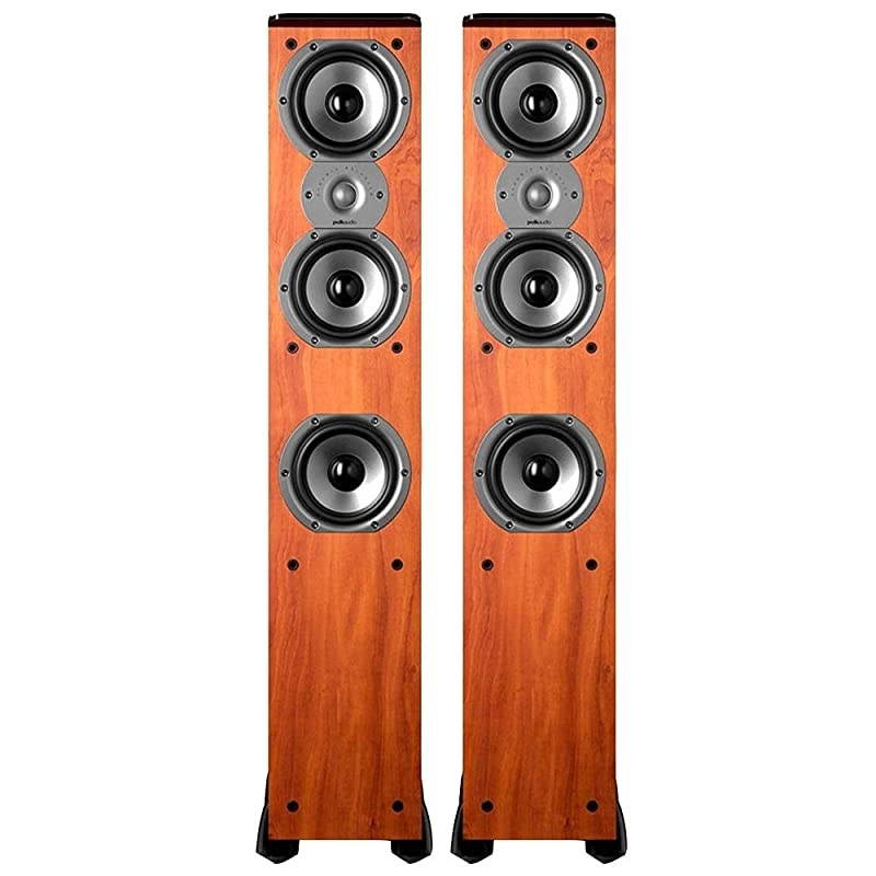 TSi400 4-Way Tower Speakers with Three 5-1/4" Drivers - Pair (Black)