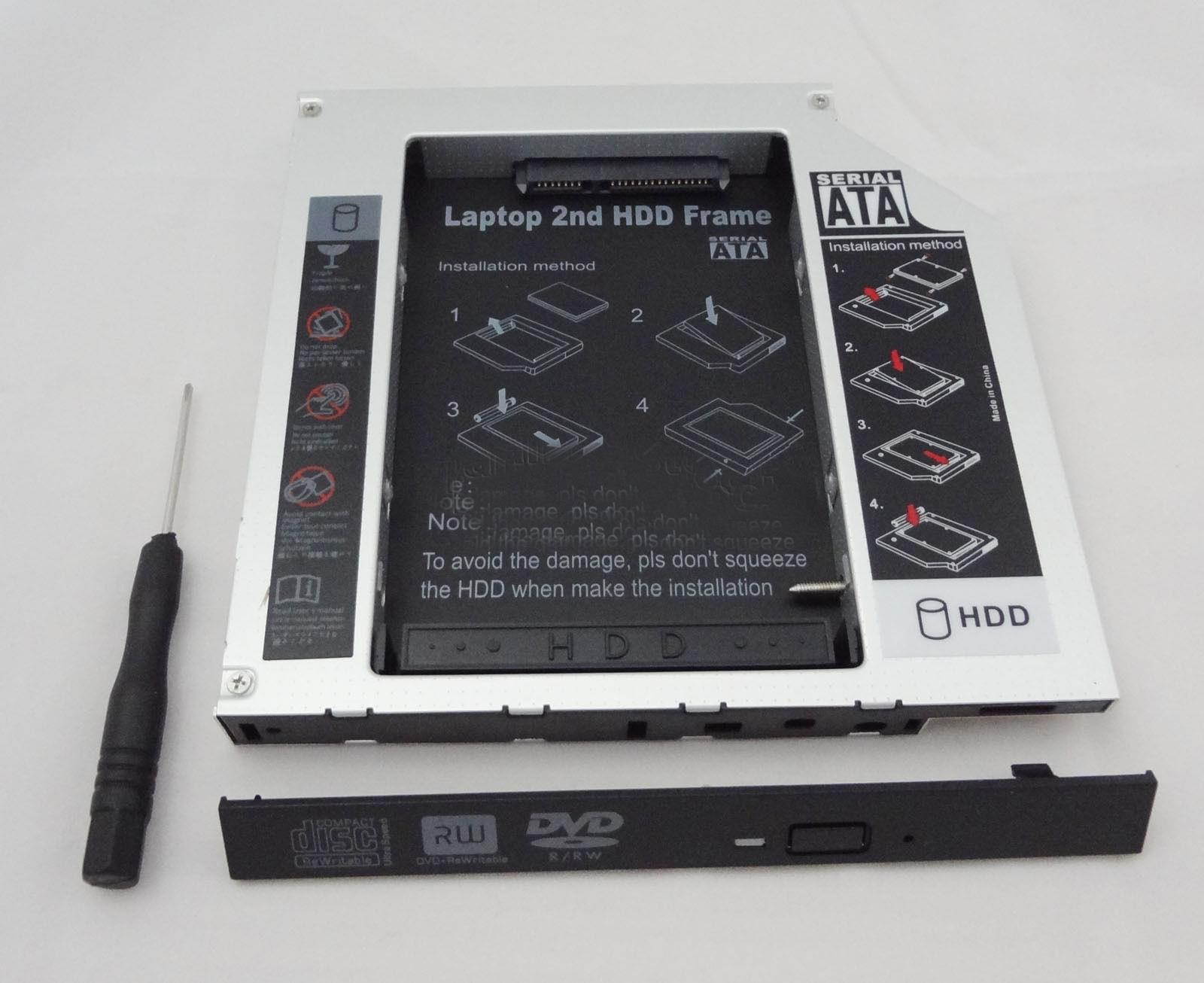 2nd Hard Drive HDD SSD Caddy For Lenovo B570e B575 B575e ADD 2nd Hard Drive