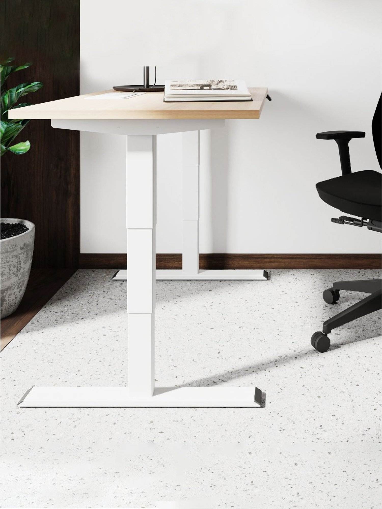 Durian Chaste Black Fabric Executive Chair