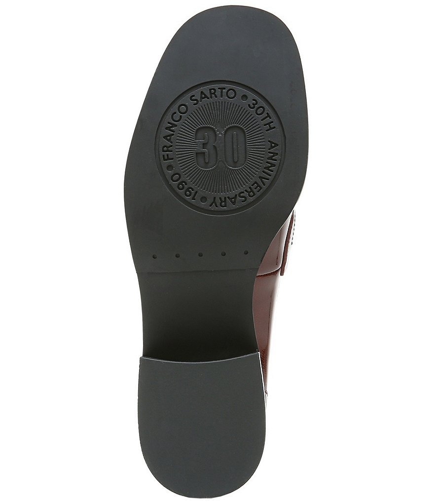 Franco Sarto Rozette Crinkle Patent Leather Loafer Pumps