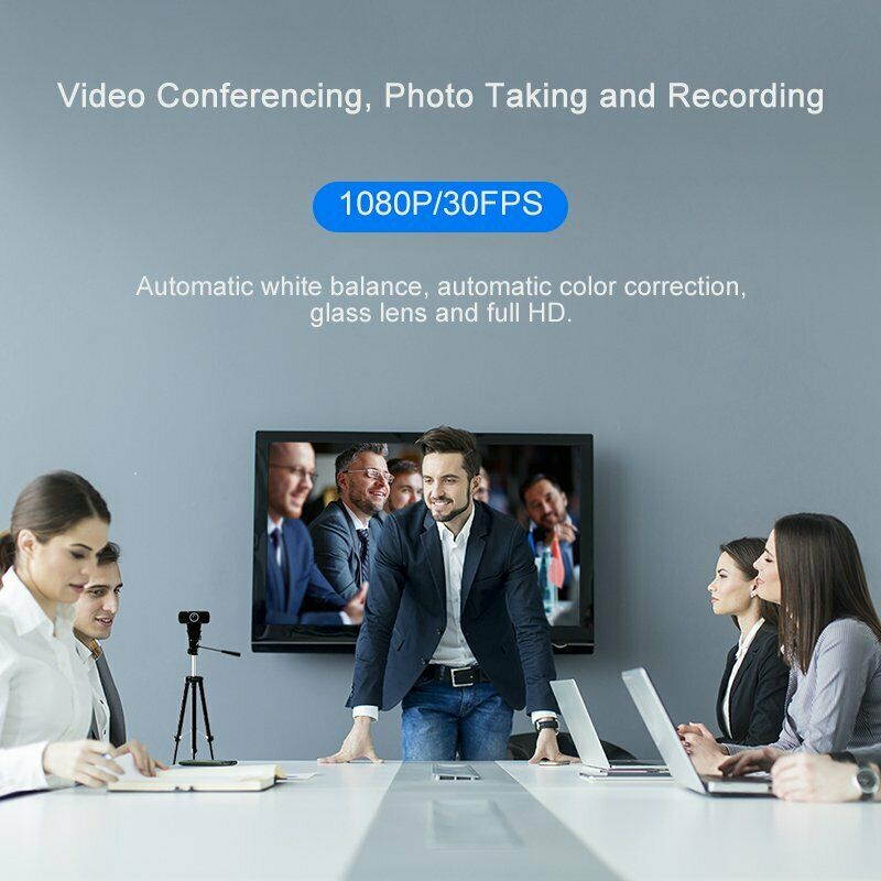 1080P HD Webcam Camera USB Cam Microphone Video Computer For PC Laptop Desktop