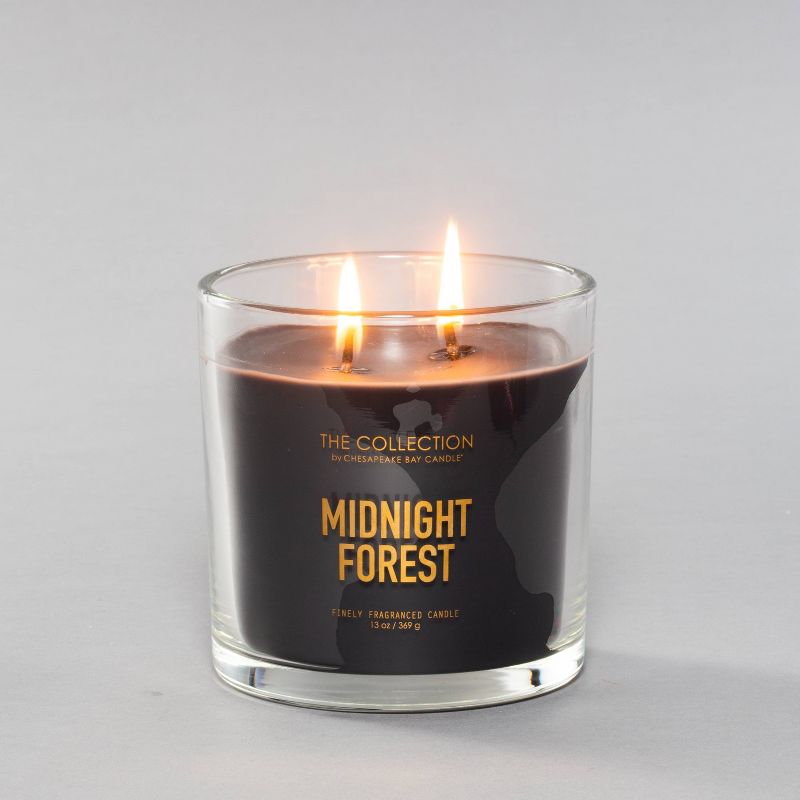 13oz Glass Jar 2-Wick Candle Midnight Forest - The Collection By Chesapeake Bay Candle