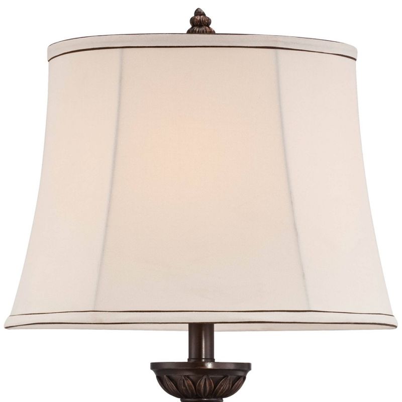 Kathy Ireland Mulholland Marbleized Lamp with Table Top Dimmer