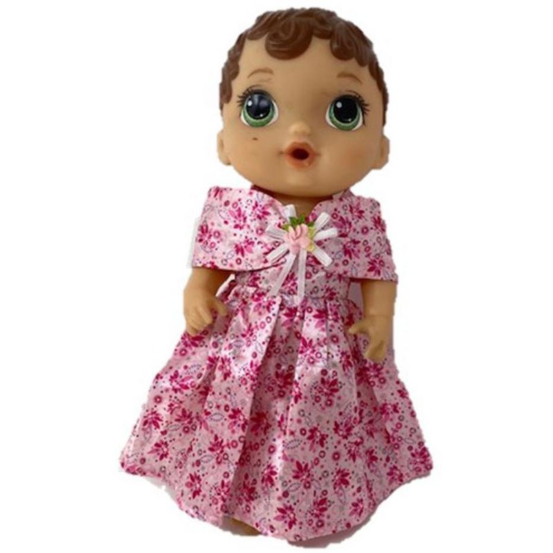 Doll Clothes Superstore Lace, Glitter and Flowers For Baby Dolls