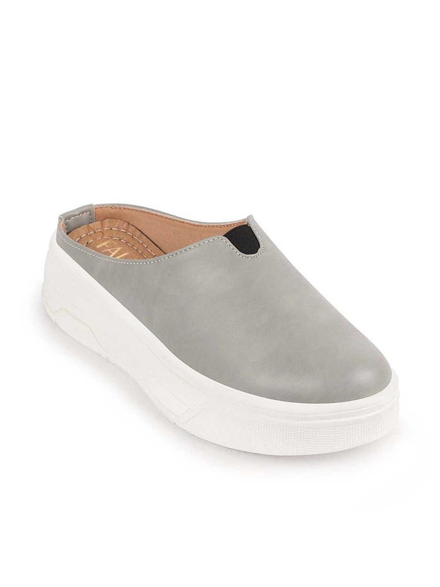 Fausto Women's Grey Mule Shoes