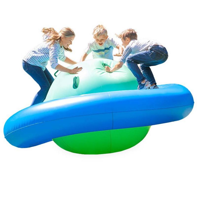 Costway Inflatable Water Slide Crab Dual Slide Bounce House Splash Pool W/ 950W Blower