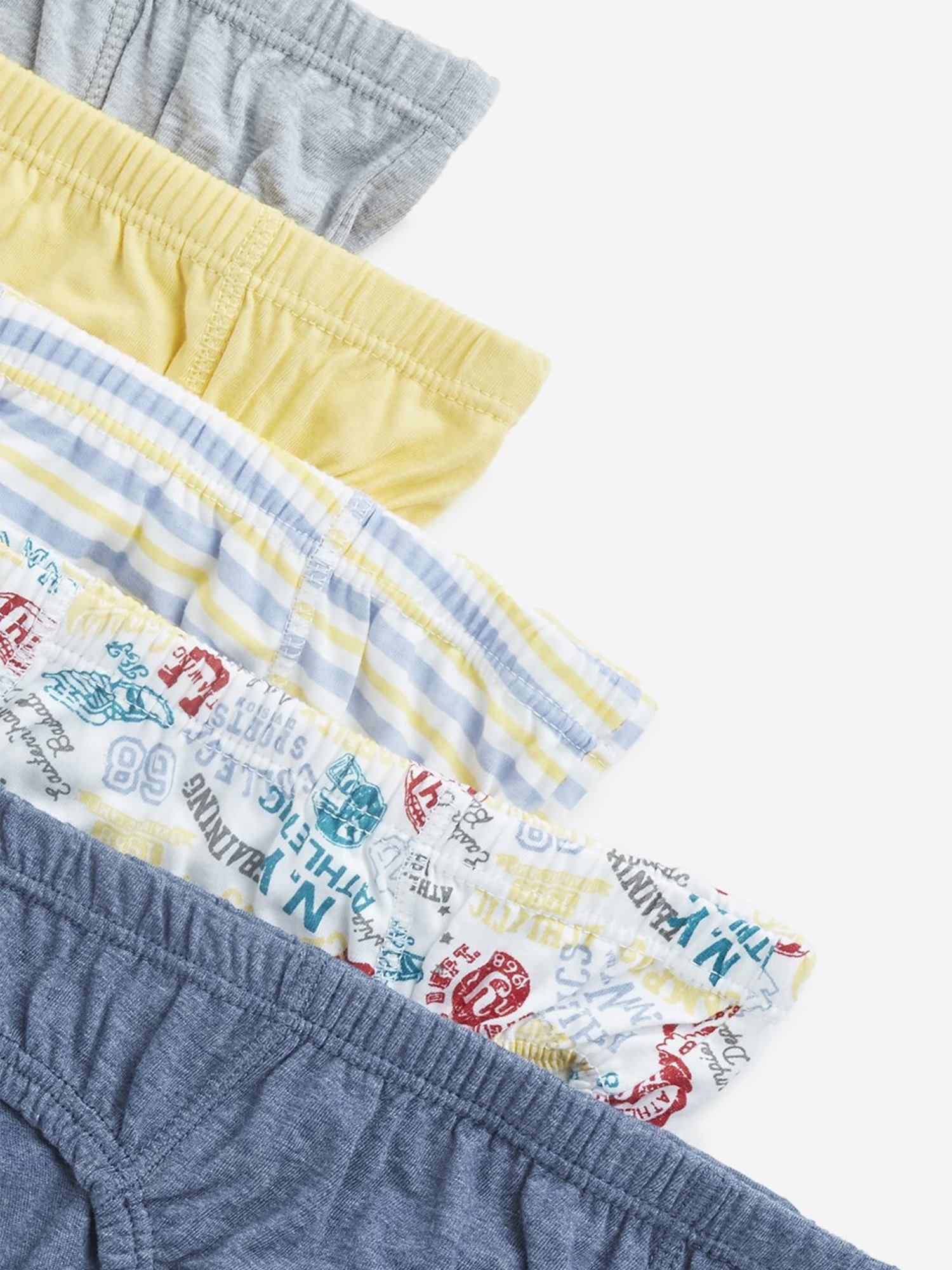 HOP Kids by Westside Yellow Printed Cotton Briefs - Pack of 5