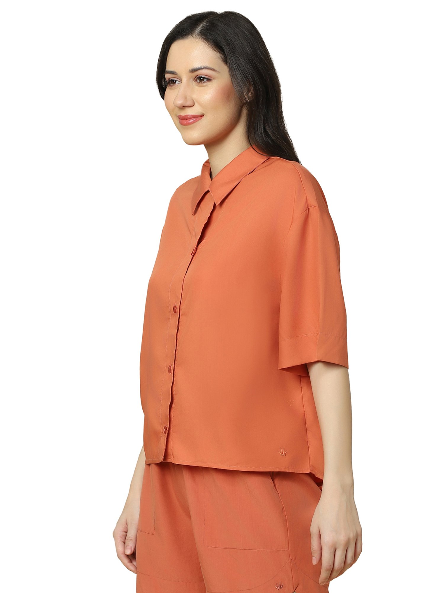 Triumph Orange Plain Night Shirt
