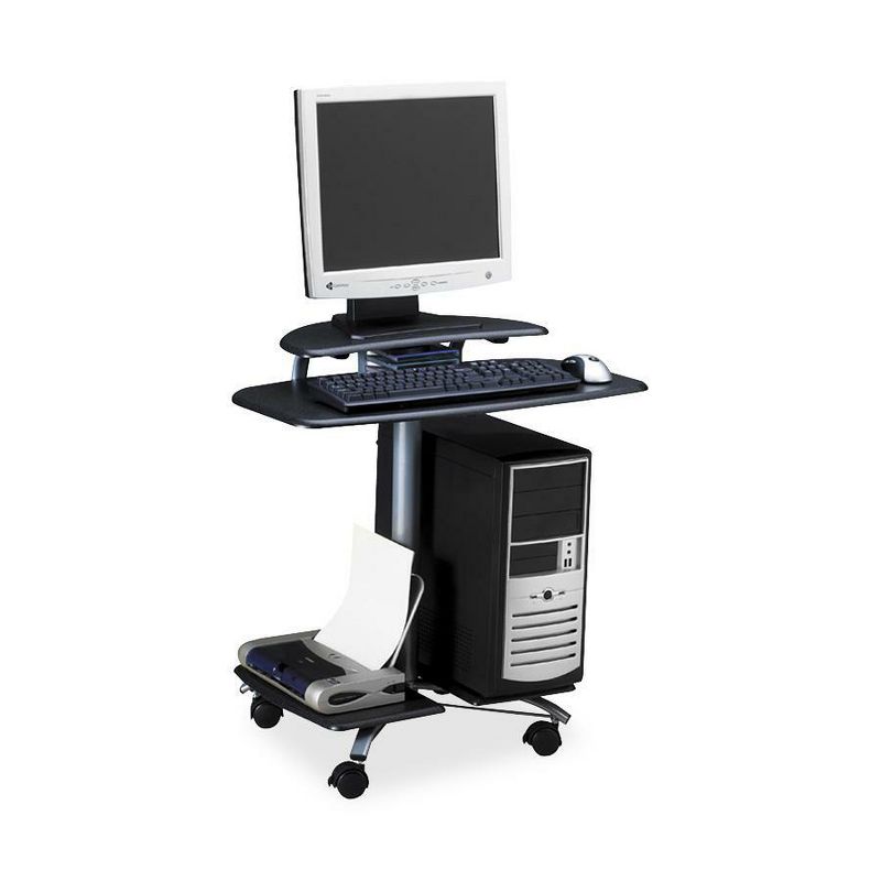 Mayline Mobile PC Workstation 28-1/2"x26"x29-1/2" Anthracite 948ANT