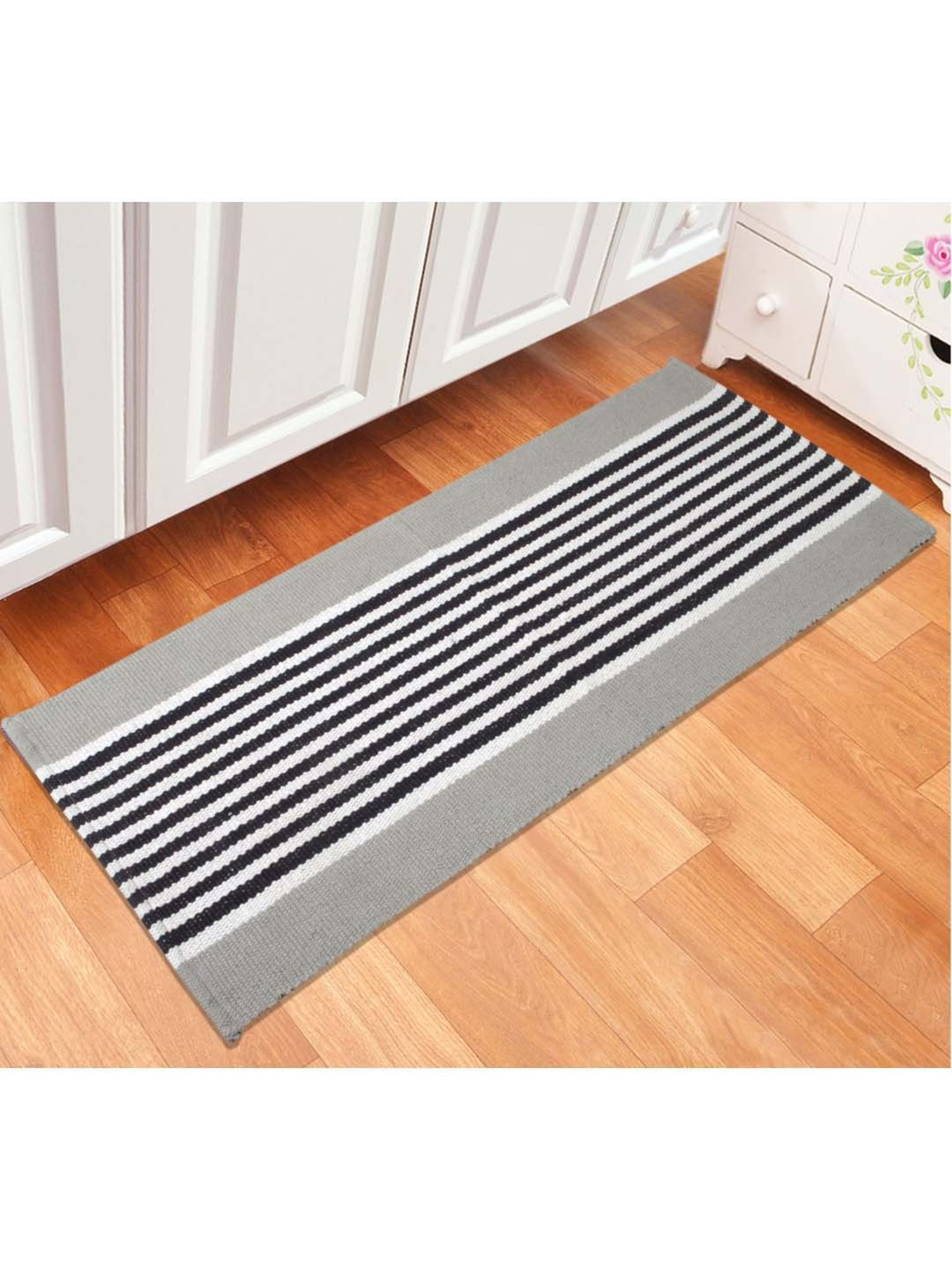Saral Home Grey Multipurpose Runner - Set of 1