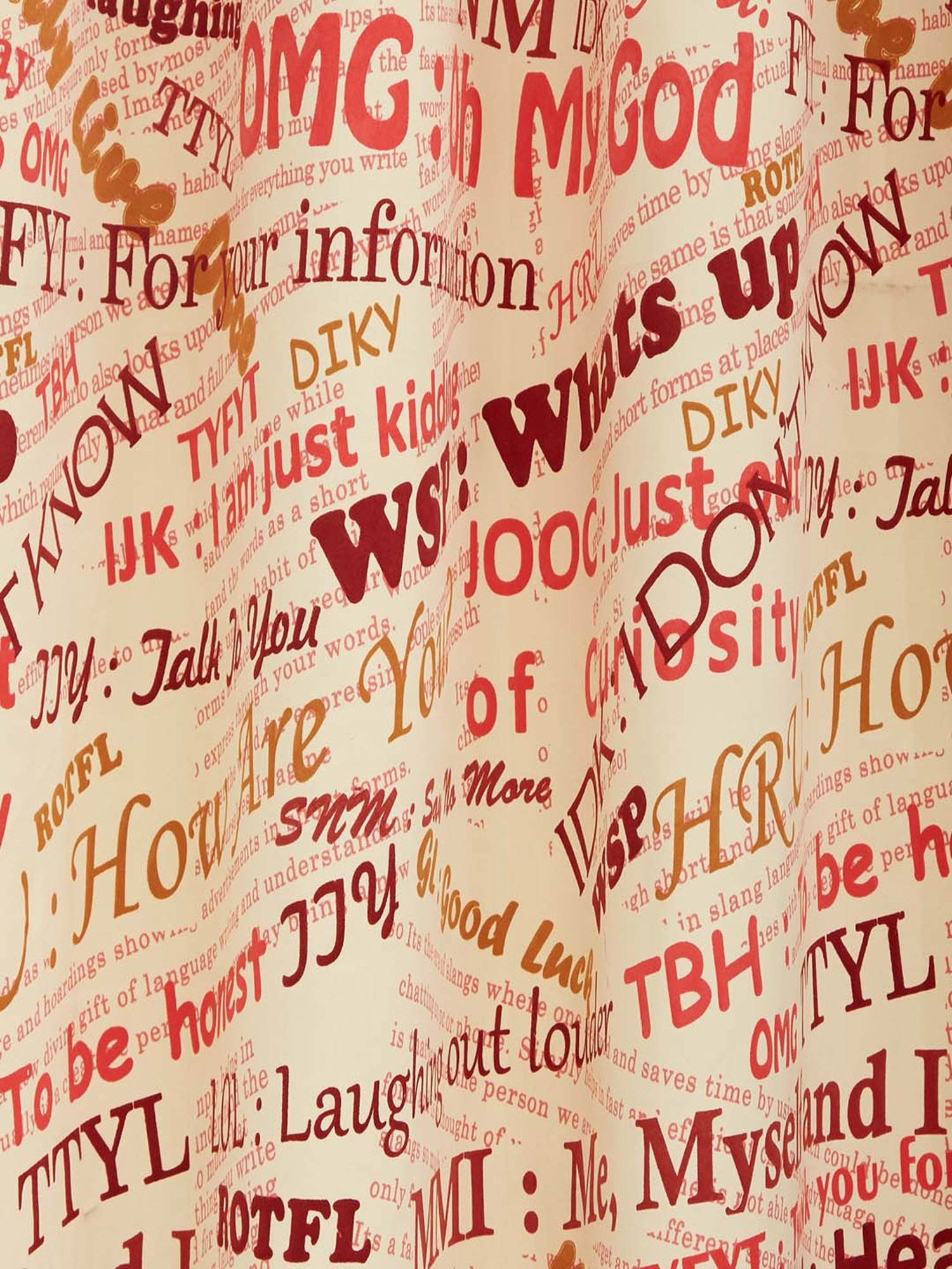 Swayam Text Sigma Eyelet Window Curtain - Single Piece (5 Ft)