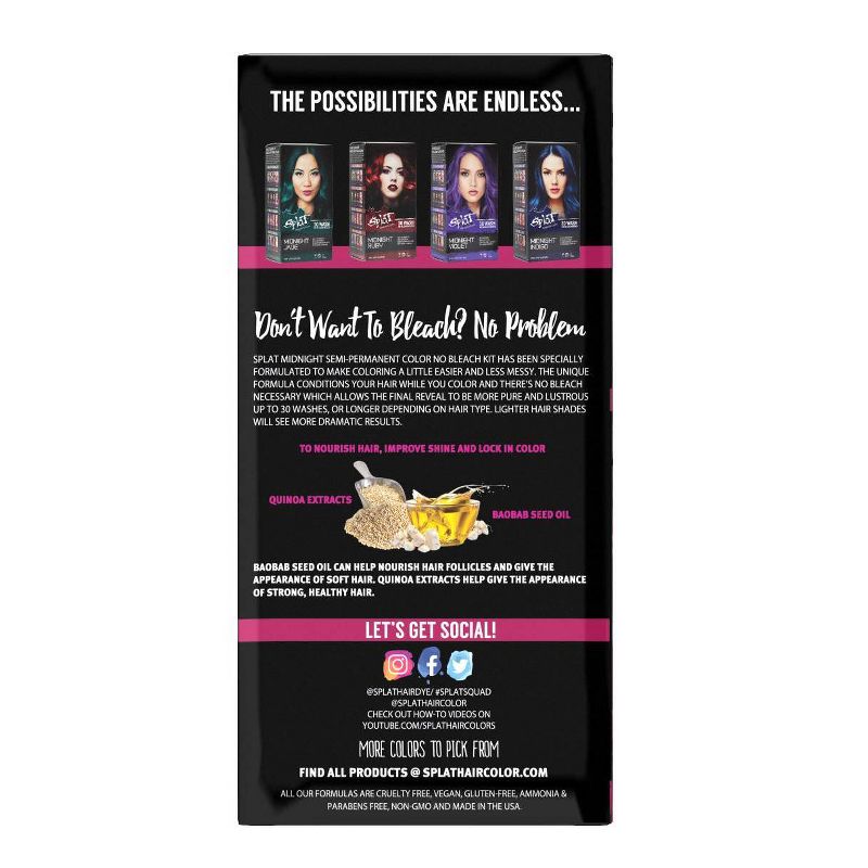 Splat Midnight Hair Color - Magenta - 6.0oz