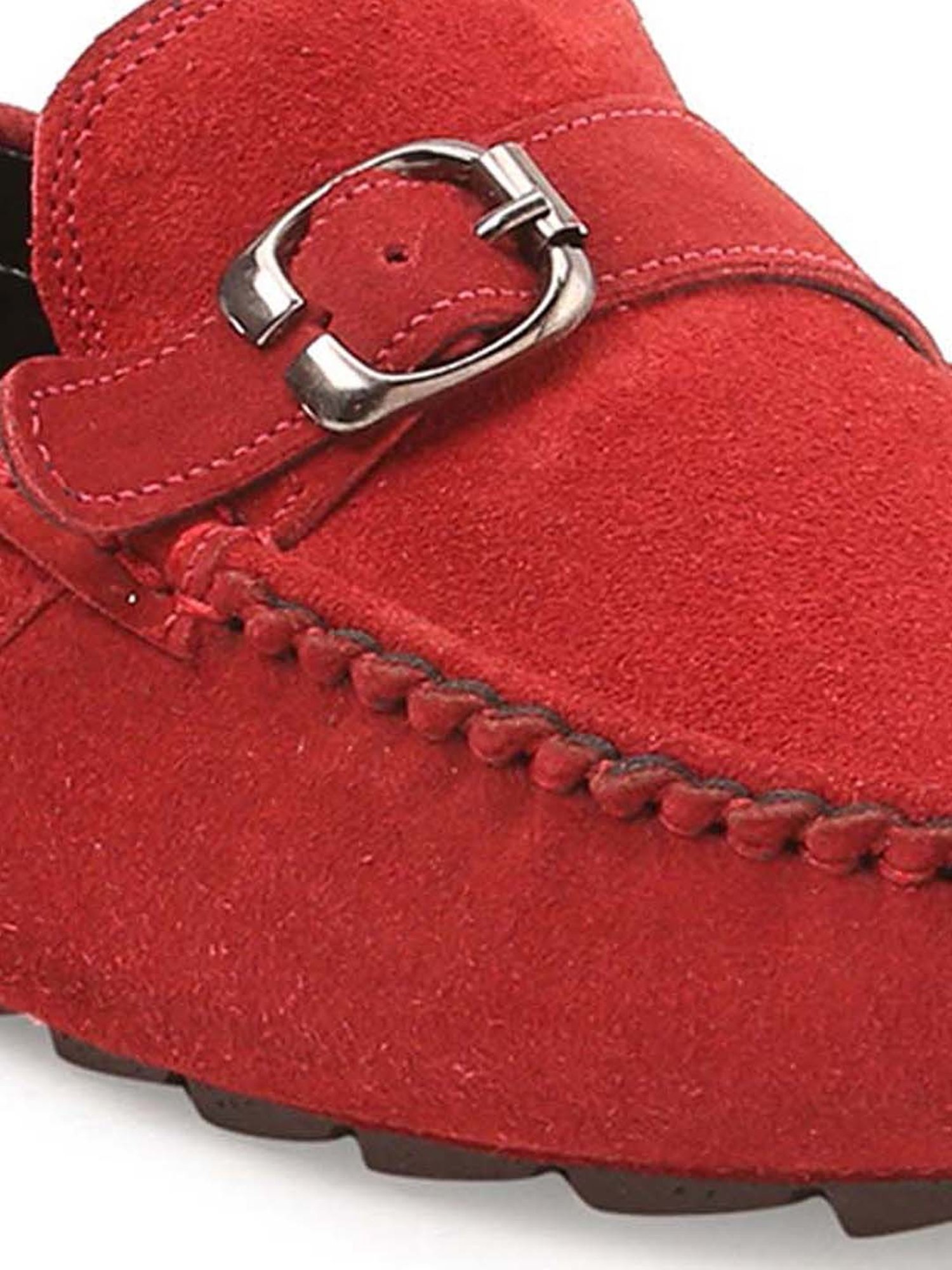 Louis Stitch Men's Ferrari Red Casual Loafers