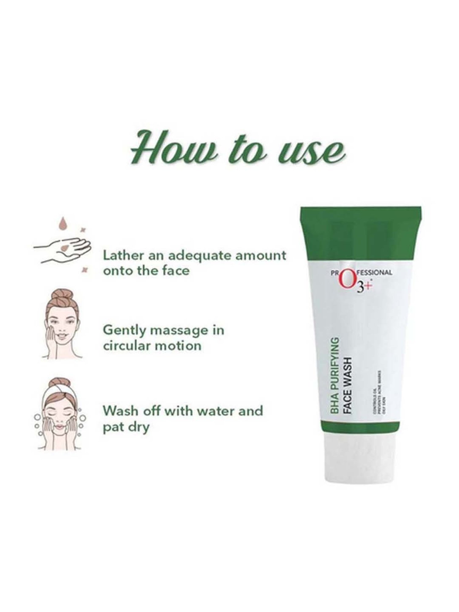 O3+ BHA Purifying Face Wash - 60 gm