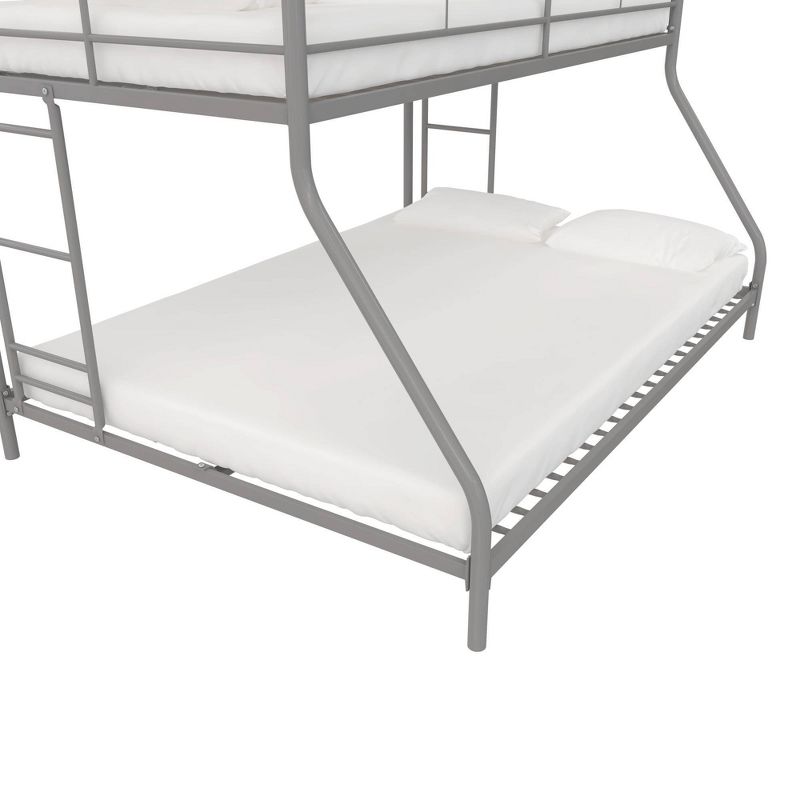 Twin Over Full Lily Small Space Kids' Bunk Bed Silver Metal - Room & Joy