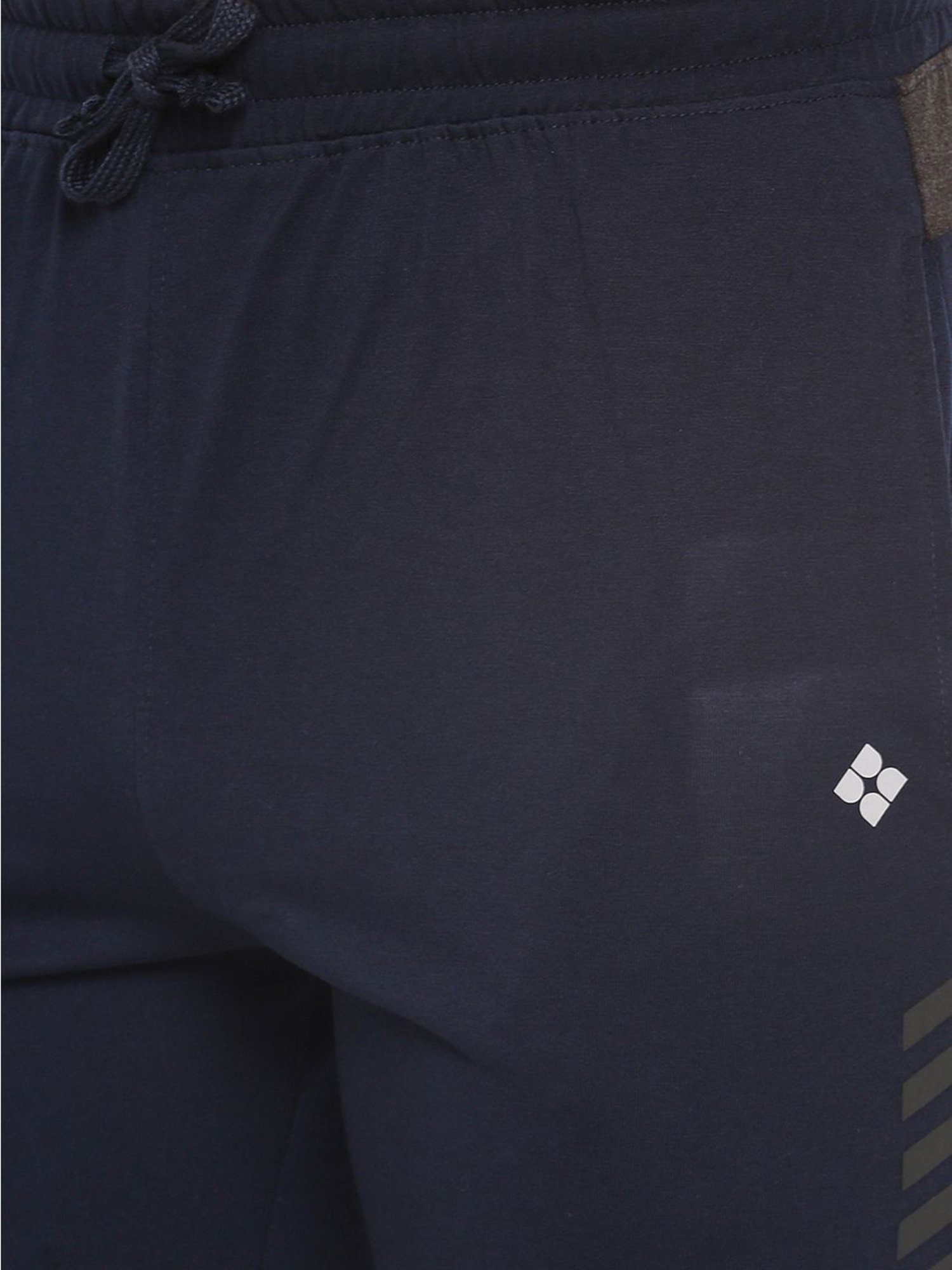 Dollar Navy Cotton Regular Fit Printed Shorts