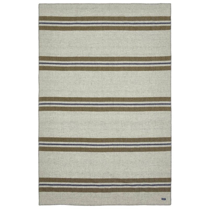 50"x72" Cabin Throw Blanket Olive - Faribault Woolen Mill