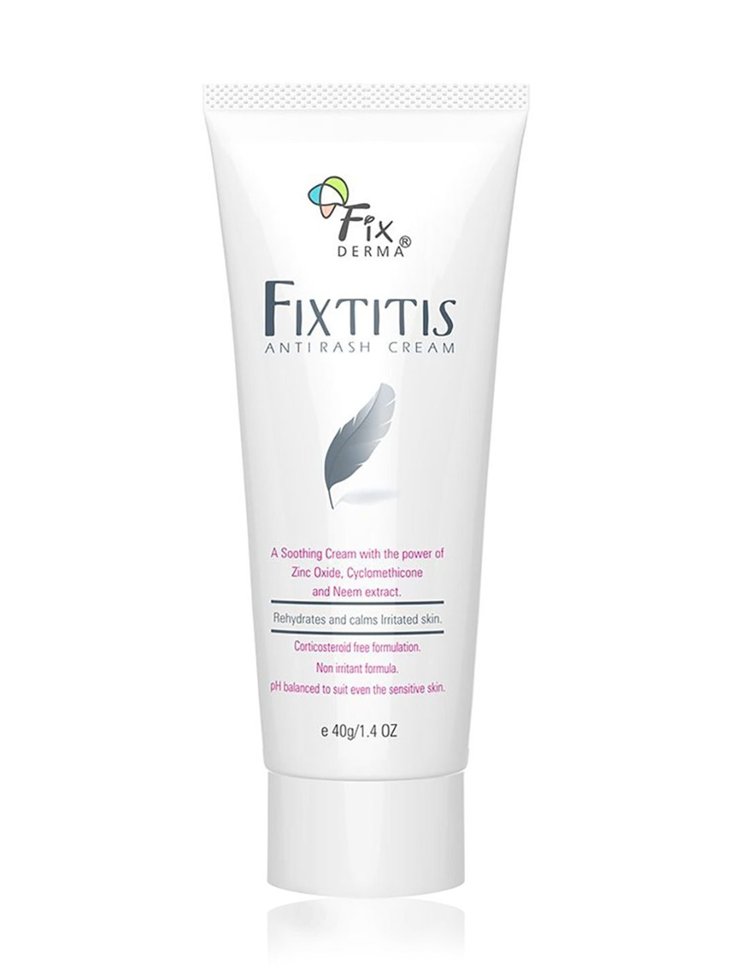 Fixderma Fixtitis Antirash Cream, Fast Relief From Itching, Sweat Rash - 40 gm