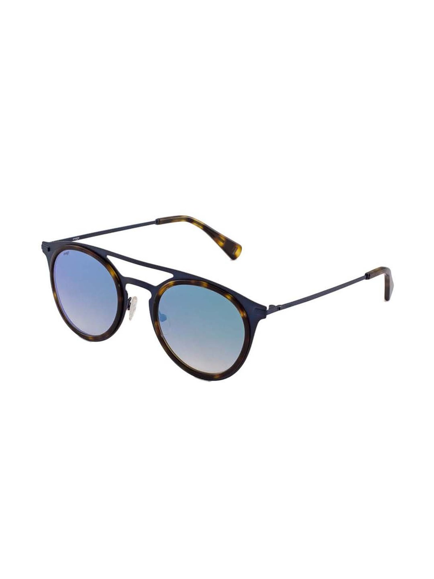 Image IMS639C4SG Light Blue Mirrored Round Sunglasses