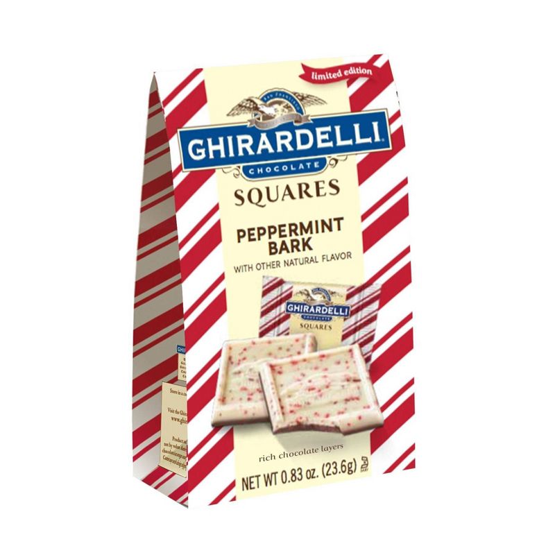Ghirardelli Holiday Limited Edition Peppermint Bark Squares Small Bag - 0.83oz