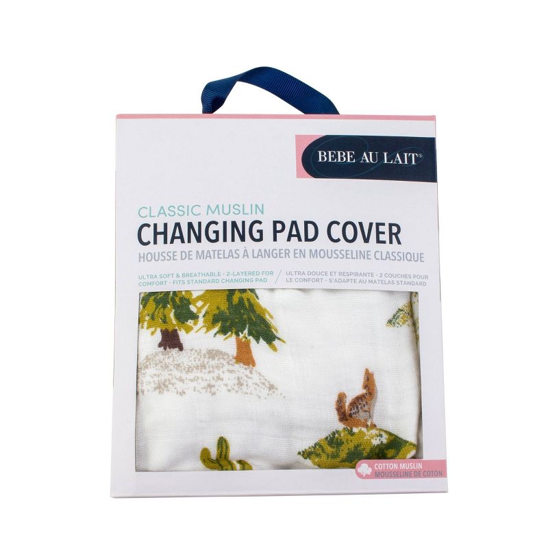 Bebe au Lait Muslin Changing Pad Cover Wyoming