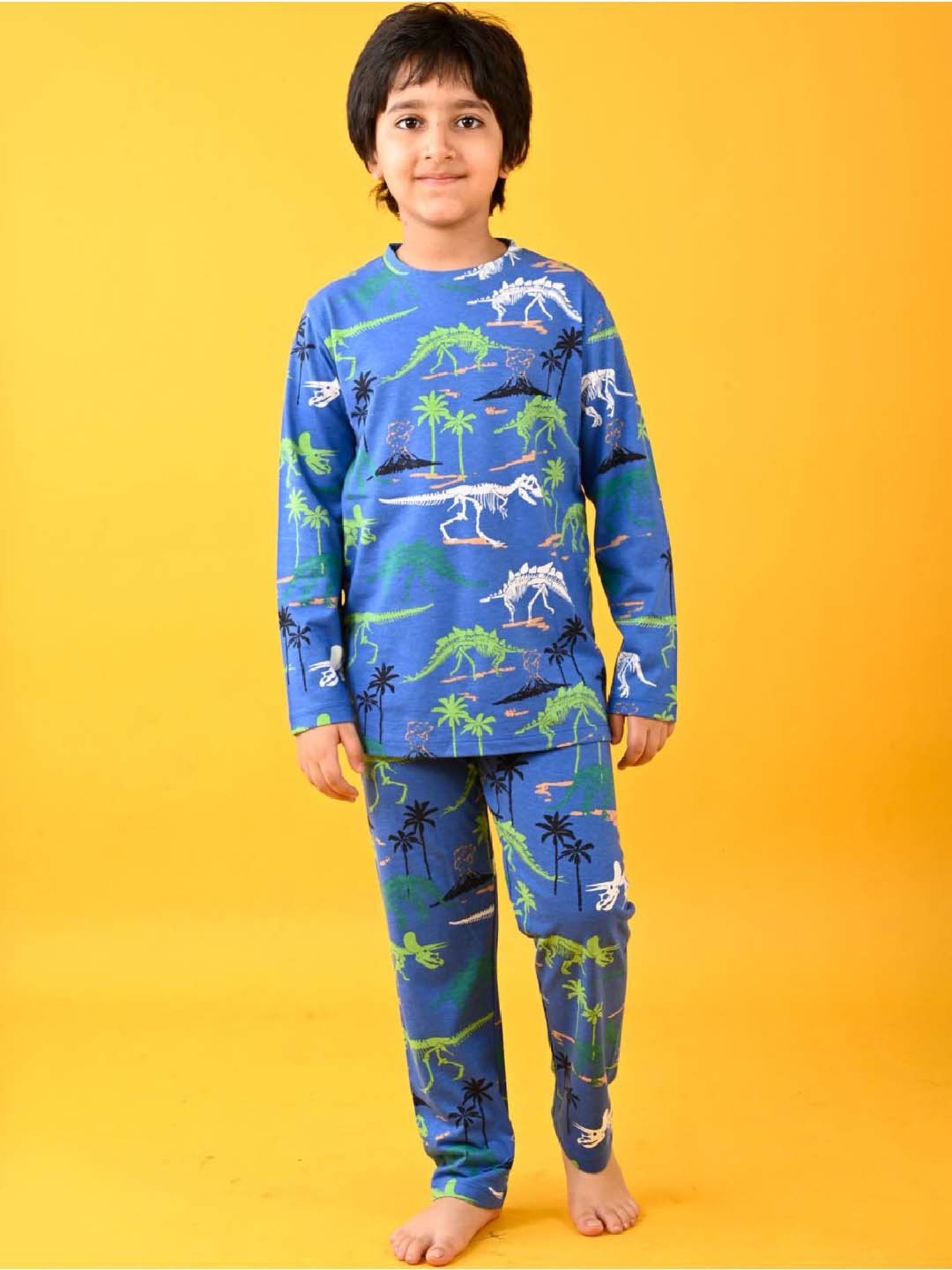 Anthrilo Boys Royal Printed Full Sleeves Night Suits