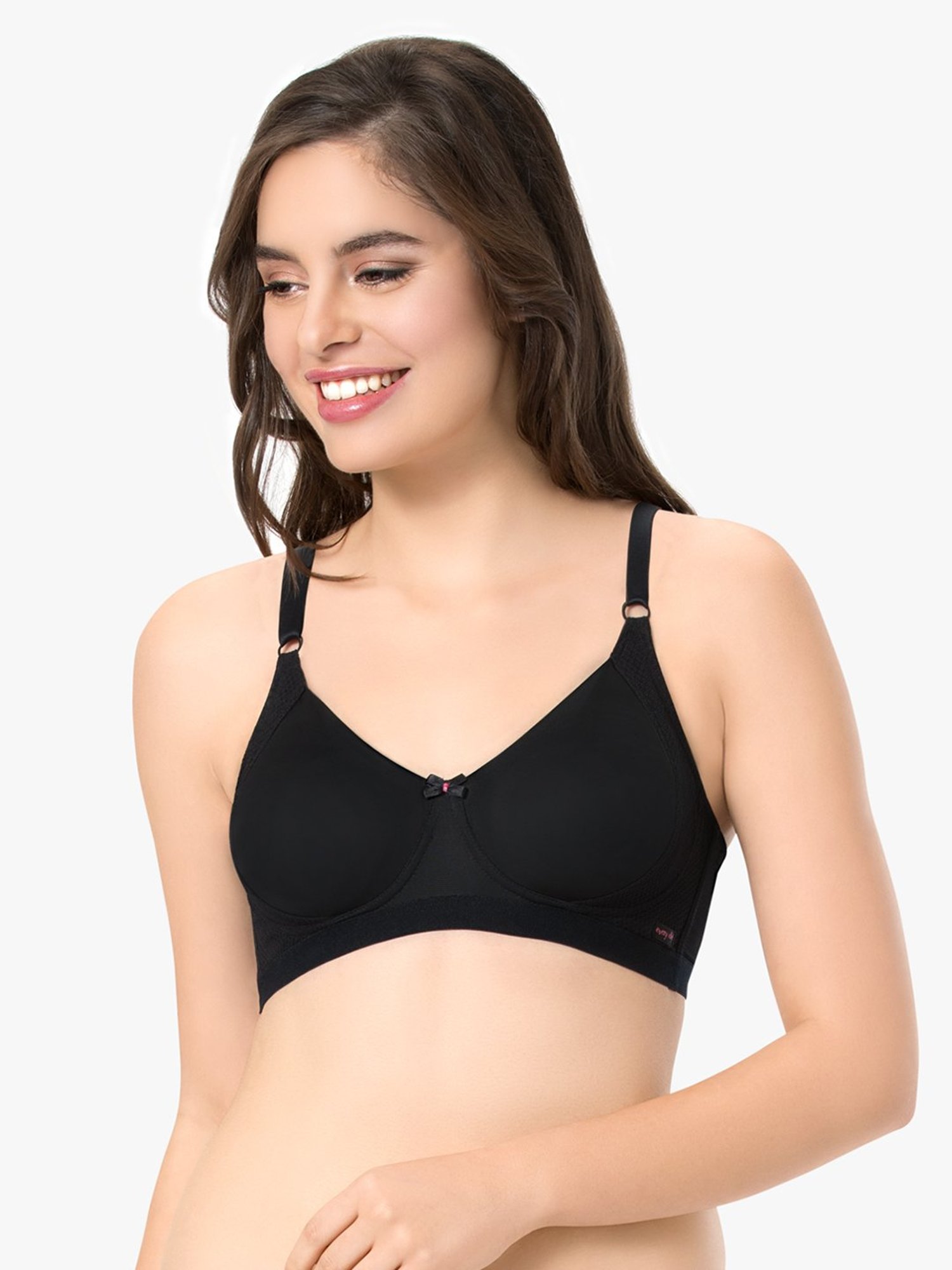 Every De by Amante Black Non Padded Non Wired Full Coverage Bra