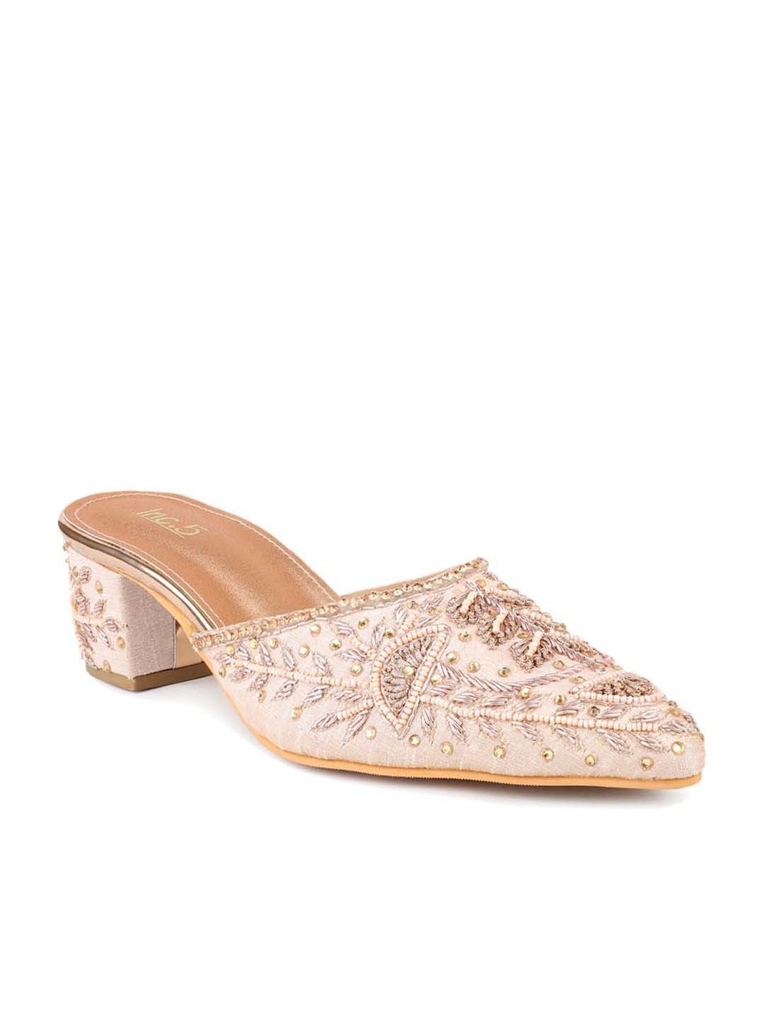 Inc 5 Women's Rose Gold Mule Shoes