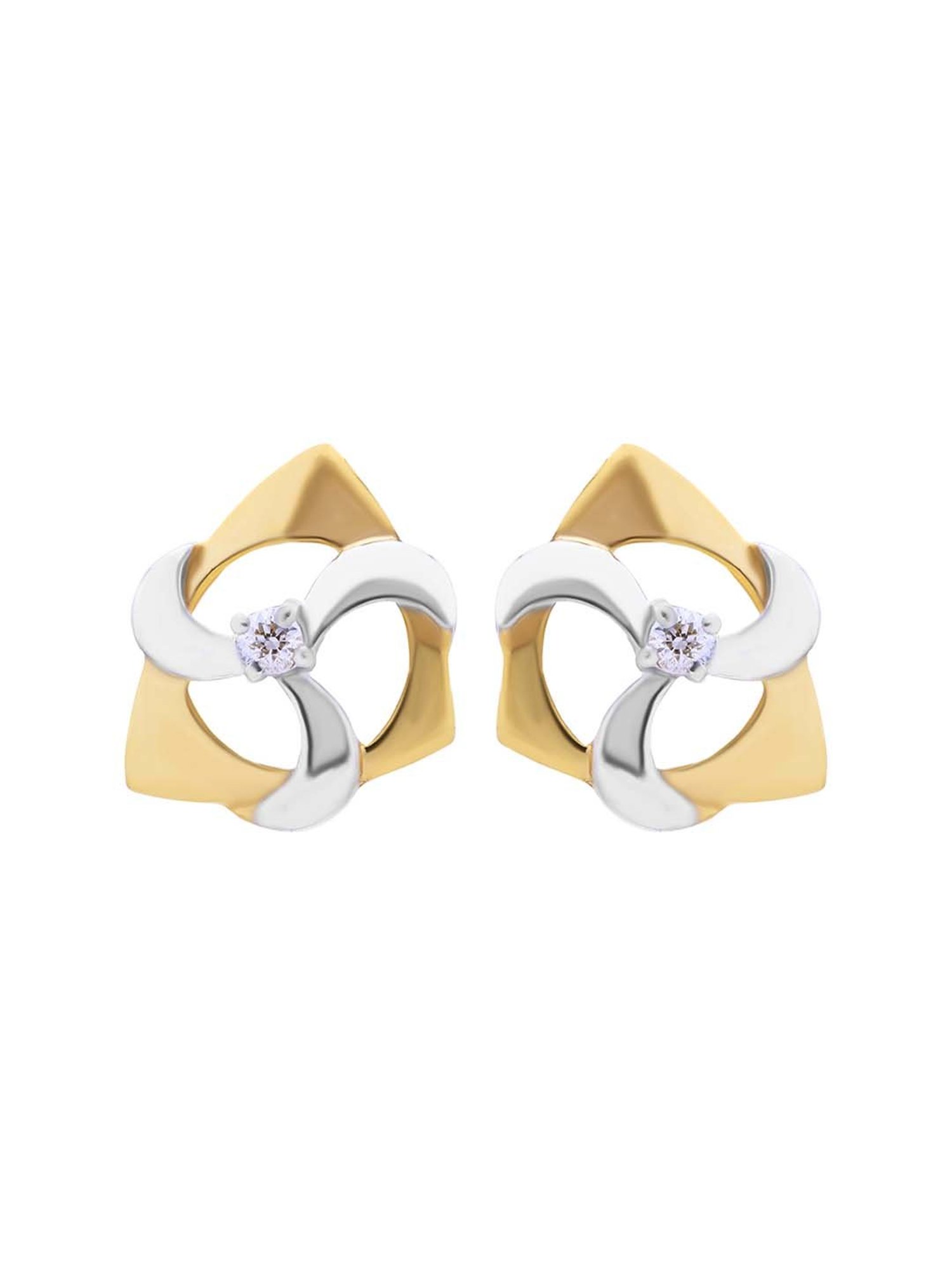 Waman Hari Pethe Jewellers 18k Gold & Diamond Earrings for Women