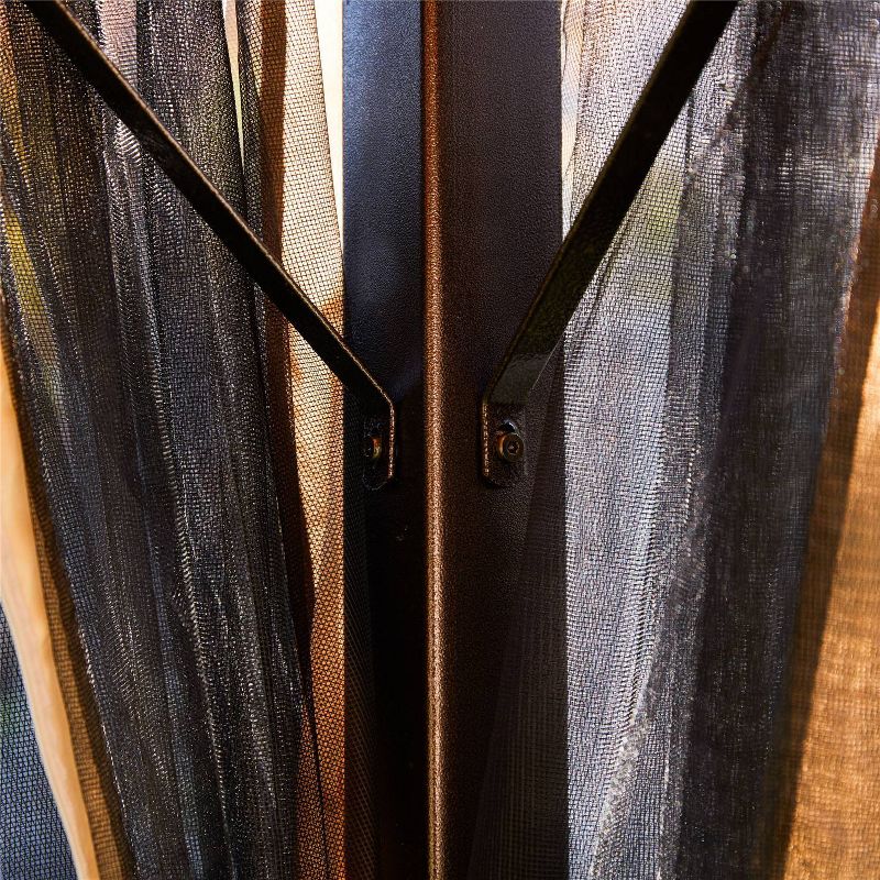 9' Patio Gazebo Brown - Patio Festival