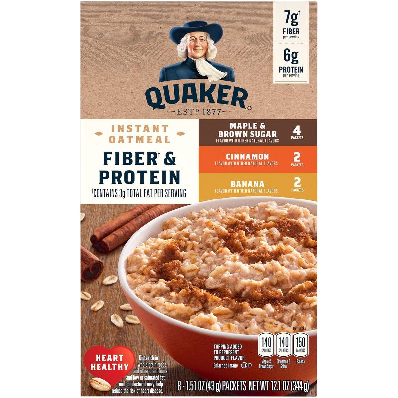 Quaker Weight Control Instant Oatmeal Variety Pack- 8pk