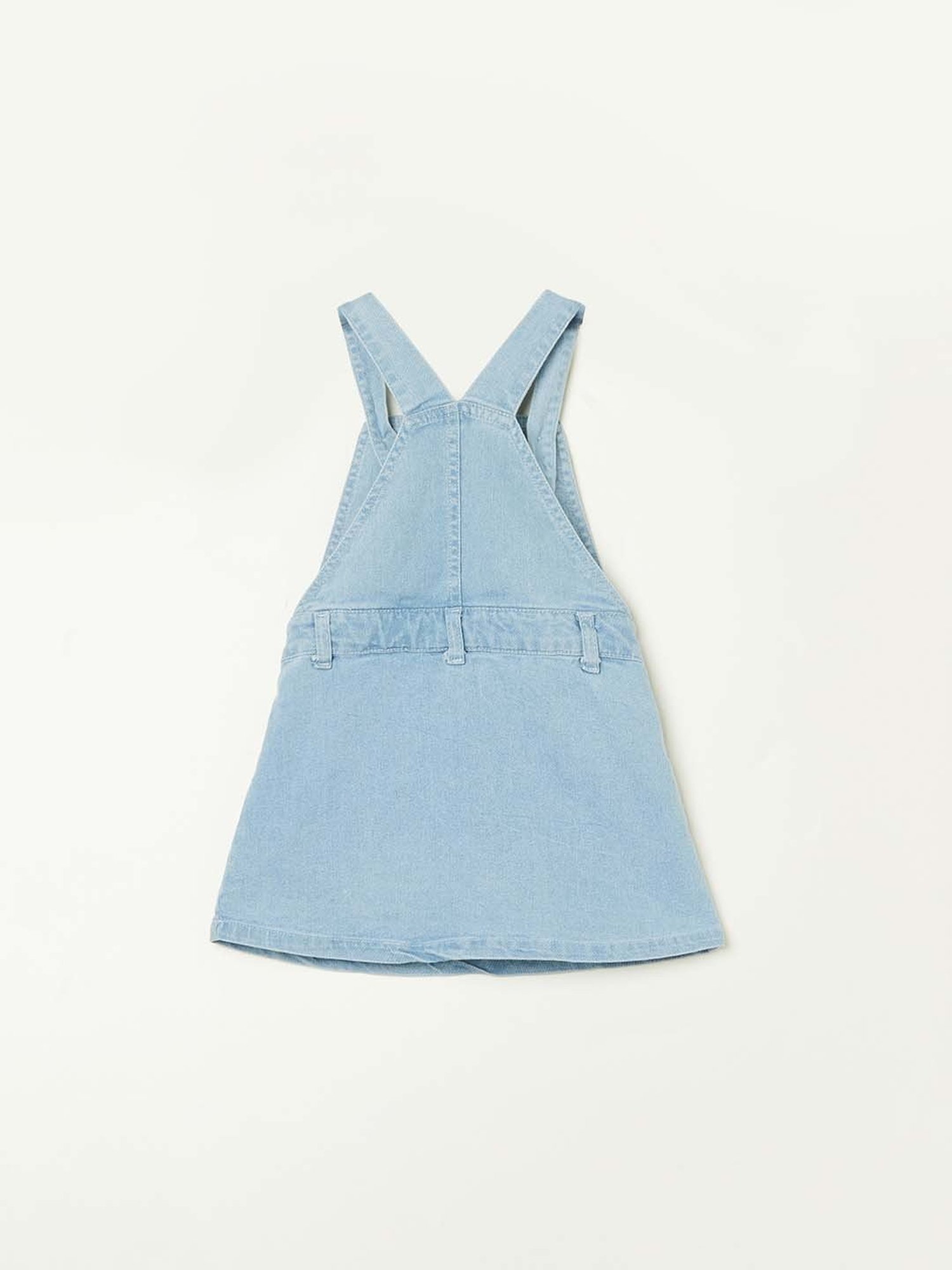Juniors by Lifestyle Blue Cotton Embroidered Dungaree