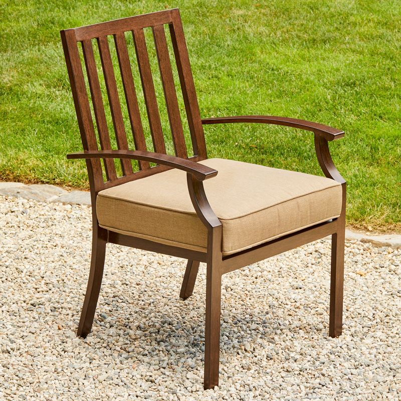 7pc Bridgeport Dining Set Tan - Royal Garden