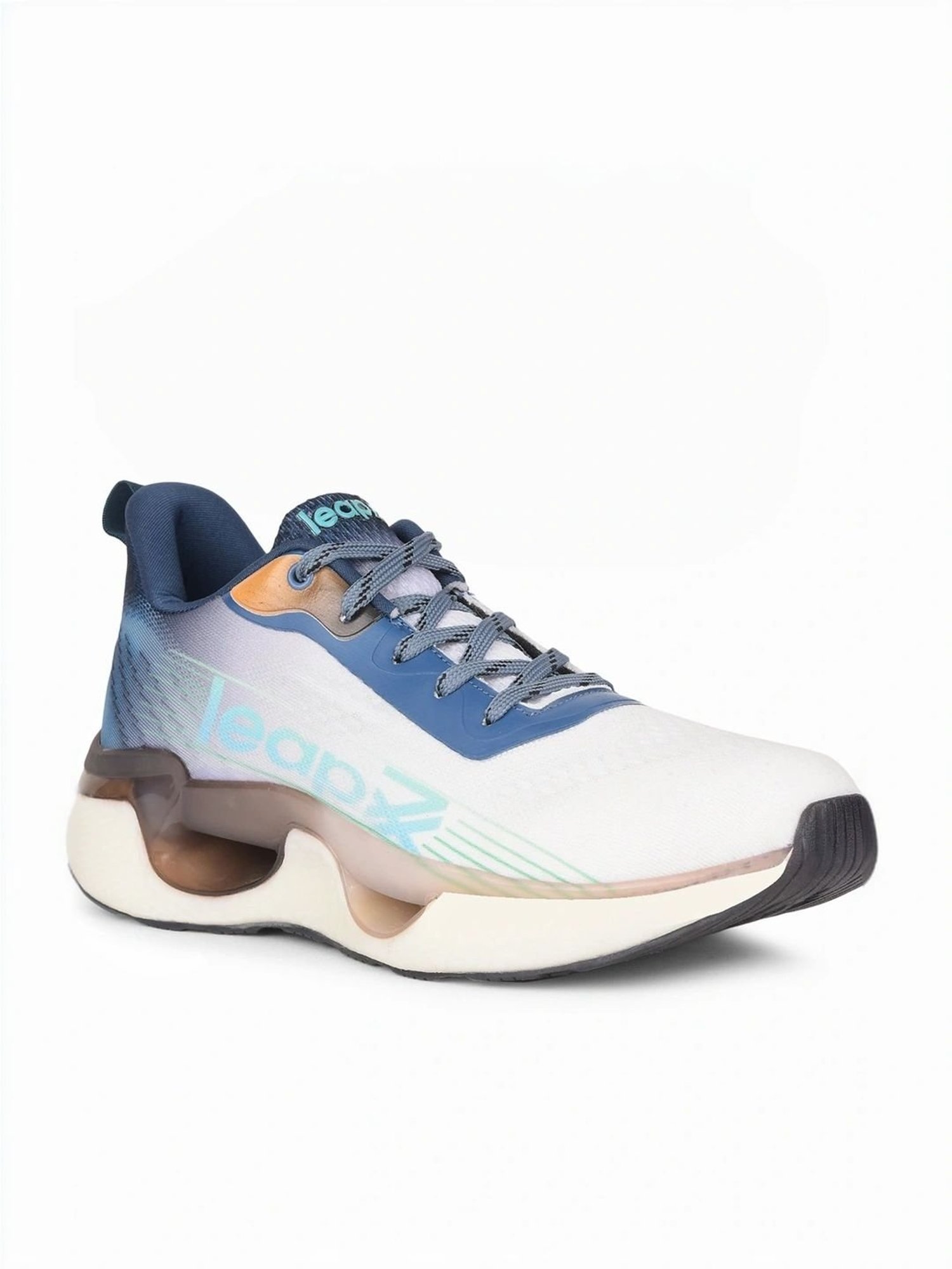 Leap7X by Liberty Men's Teal Blue Running Shoes