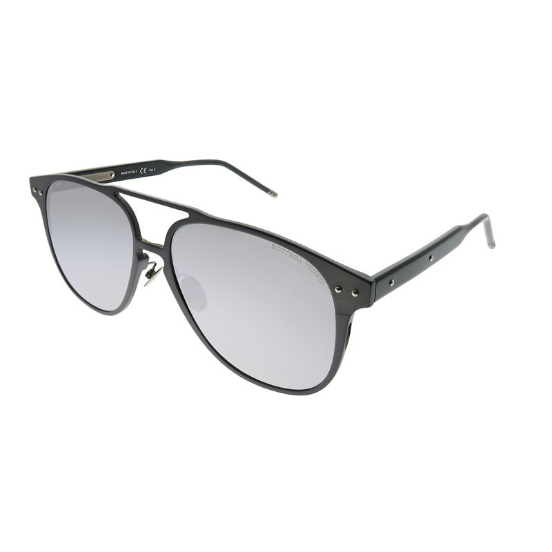 Bottega Veneta BV 0212S 004 Unisex Square Sunglasses Ruthenium 57mm