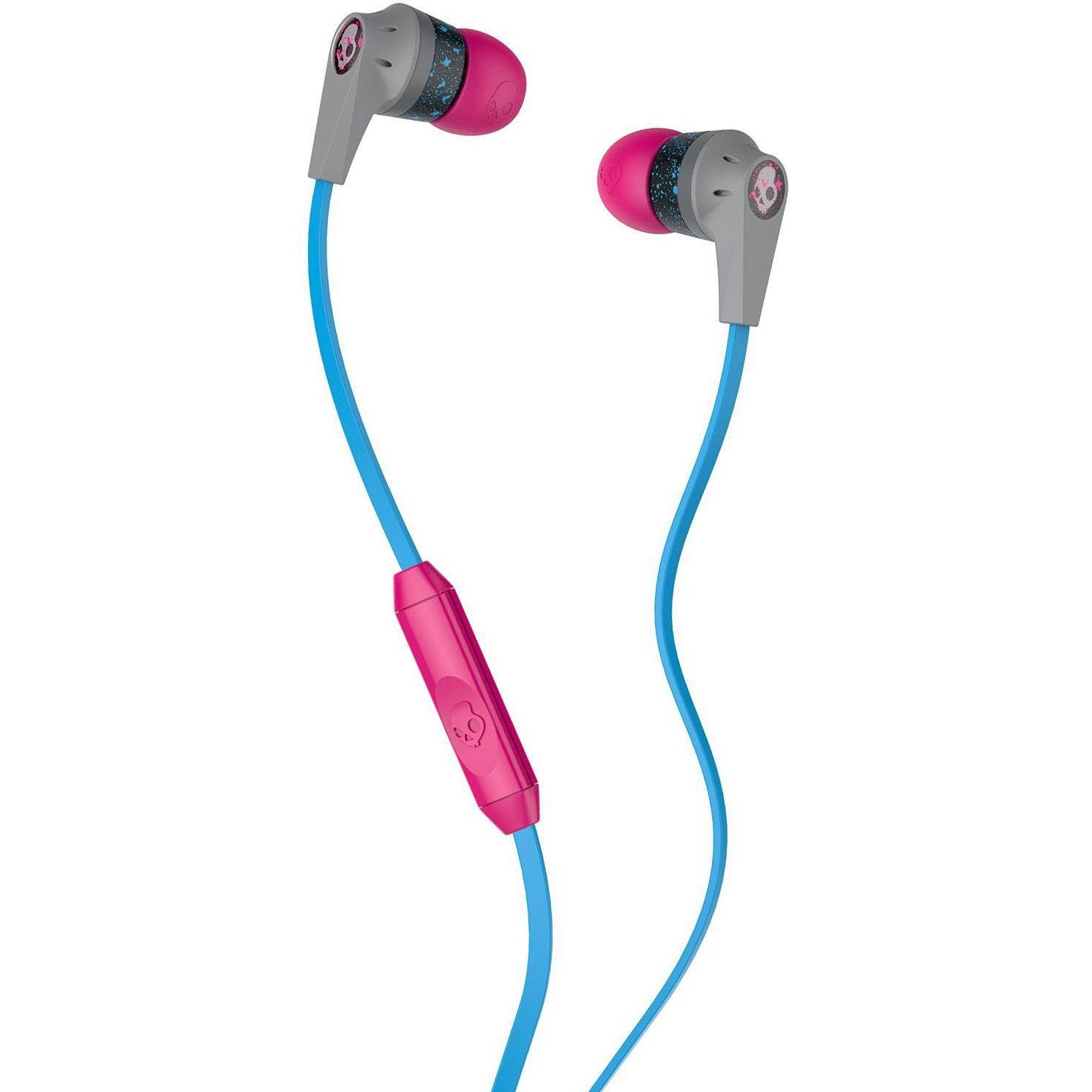 Skullcandy | Ink'd 2.0 Micd Gray/Cyan/Gray | In-ear Headphones with In-line Mic (S2IKGY-383)